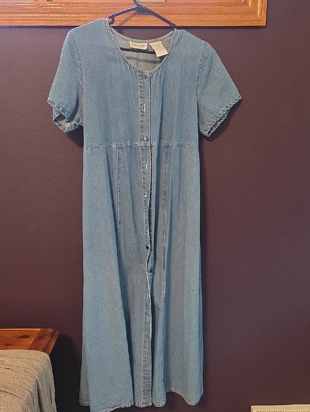 Oh! Mamma Light Wash Denim Dress